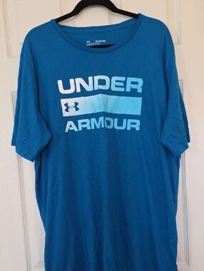NWOT Under Armour Men’s Teal Blue Logo Short Sleeve Tee